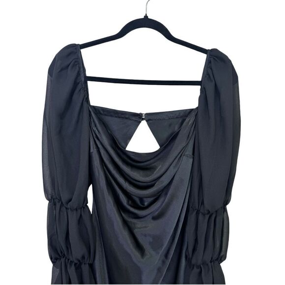 NEW For Love and Lemons Mini Willow Dress Black Size Small - Picture 7 of 13